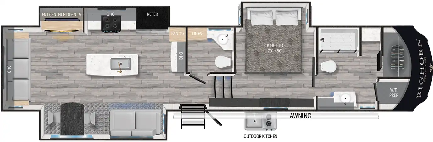 Bighorn 37FB Floor Plan